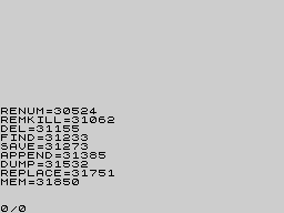 Running screen
